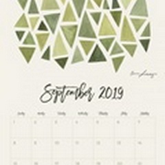 Self-Adhesive Art Calendar - September by Emma Scarvey