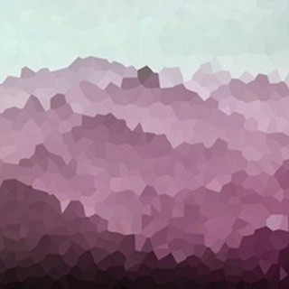 Pink Mountains - Abstract Geometric