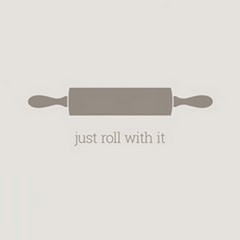 Just Roll with It - minimalist retro kitchen art