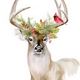Holiday Deer I