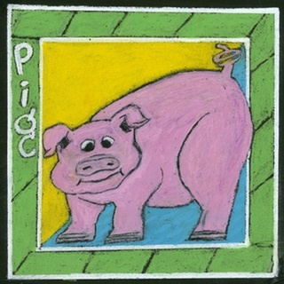 Whimsical Pig