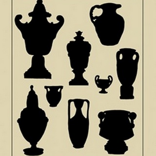 Urns in Silhouette I