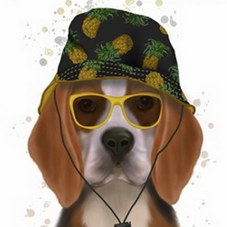 Beagle and Bucket Hat