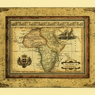 Crackled Map of Africa (D)