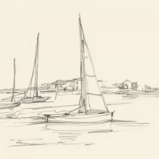 Coastal Contour Sketch I