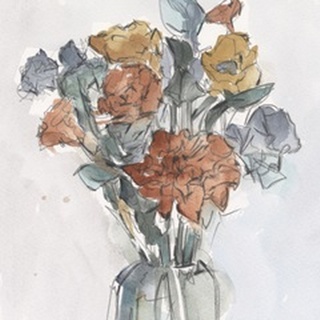 Watercolor Floral Arrangement I