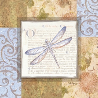 Collaged Dragonflies I