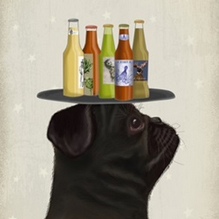 Pug Black Beer Lover