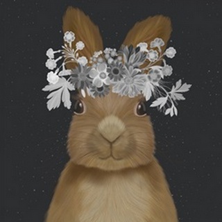 Rabbit, White Flowers