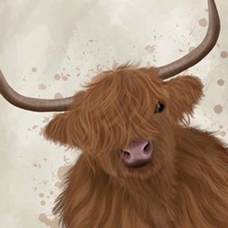 Highland Cow 1, Portrait