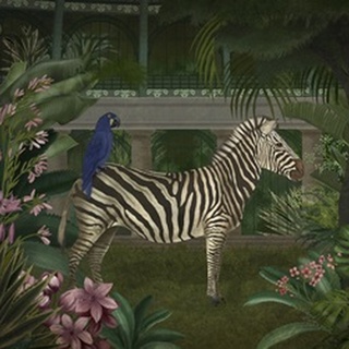 Zebra In Conservatory