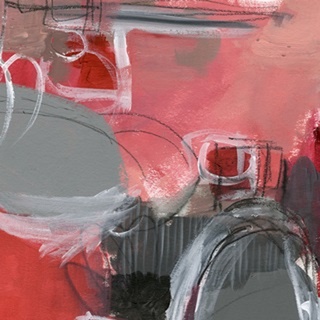 Red and Gray Abstract I