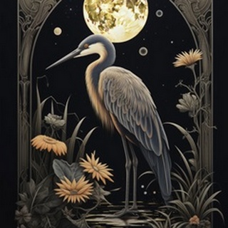 Heron By Moon I