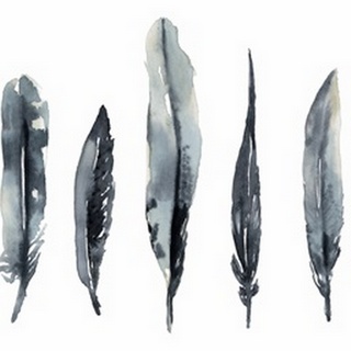 Indigo Feathers I