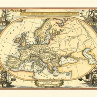 Small Nautical Map of Europe