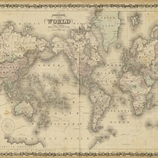 Johnson's Map of the World