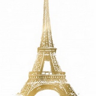 Gold Foil Eiffel Tower
