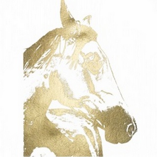 Gold Foil Horse Portrait II