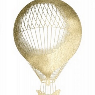 Gold Foil Hot Air Balloon I