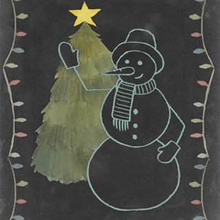 Chalkboard Snowman I