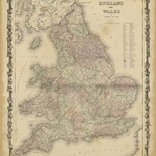 Johnson's Map of England & Wales