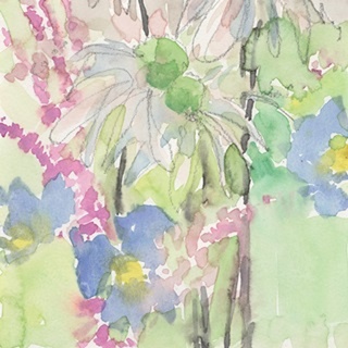 Watercolor Floral Accent I