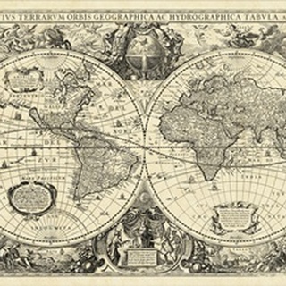 Vintage World Map (HL)