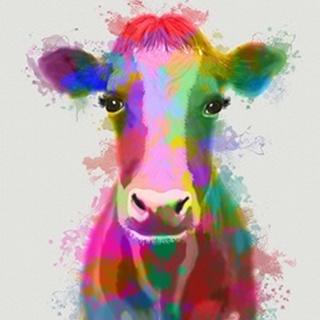 Rainbow Splash Cow