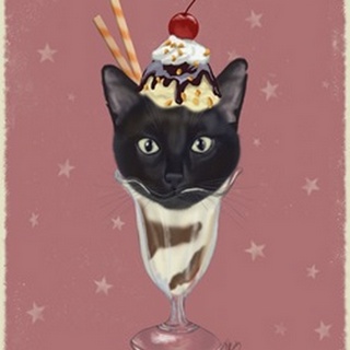 Black Cat Ice Cream Sundae