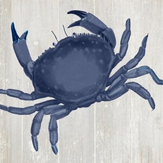 Blue Crab On Grey 2