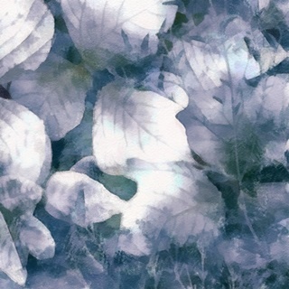 Blue Shaded Leaves IV