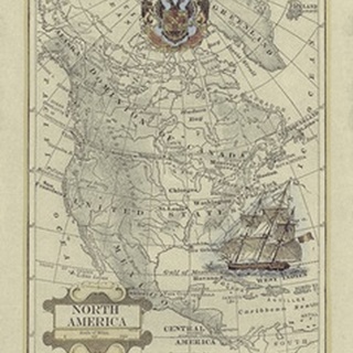 Antique Map of North America
