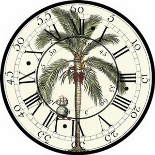 Antique Palm Clock