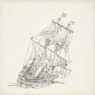 Antique Ship Sketch XI