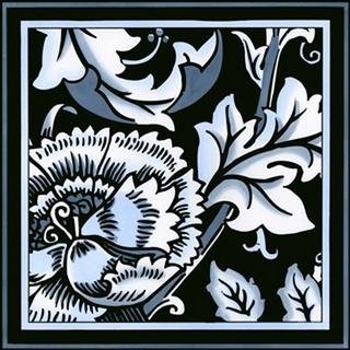 Blue and White Floral Motif III