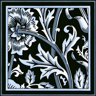 Blue and White Floral Motif IV
