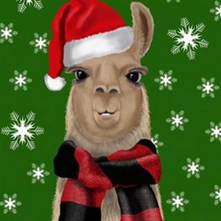 Llama, Christmas Hat