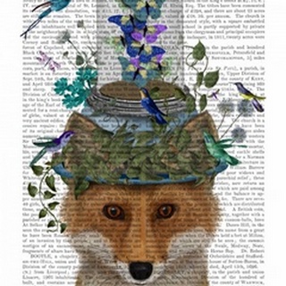 Fox with Butterfly Bell Jar