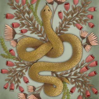 Snake In The Flowers I