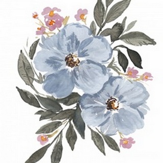 Soft Blue Flowers II
