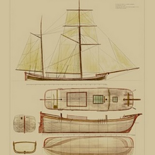 Antique Ship Plan IV