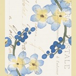 Fleurs Dor et Bleu Collection B