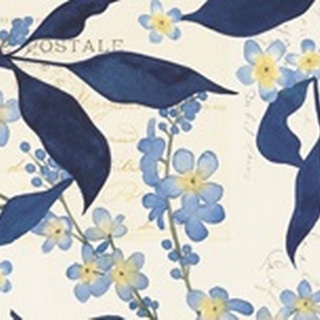 Fleurs Dor et Bleu Collection C