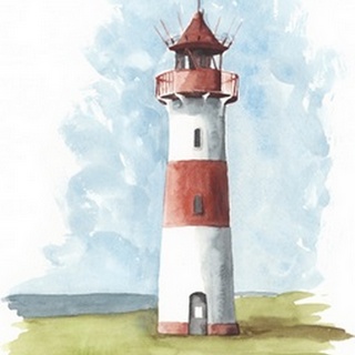 Watercolor Lighthouse II