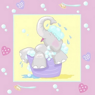 Baby Elephant Bath III