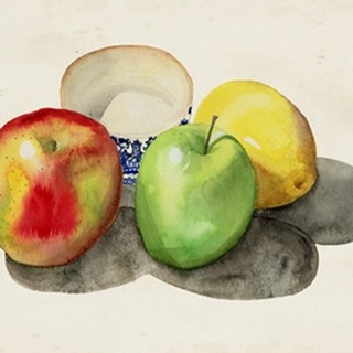 Still Life with Apples and Lemon II