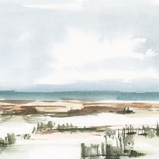 Coastal Wetlands Watercolor I