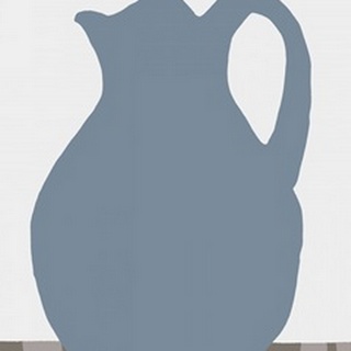 Indigo Striped Vase III