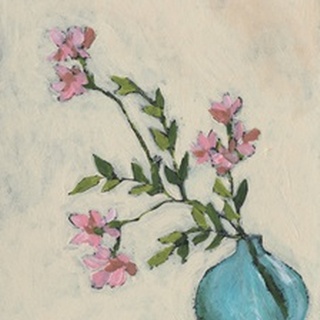 Blossom in Blue Vase I