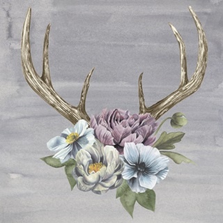 Antlers and Flowers II
